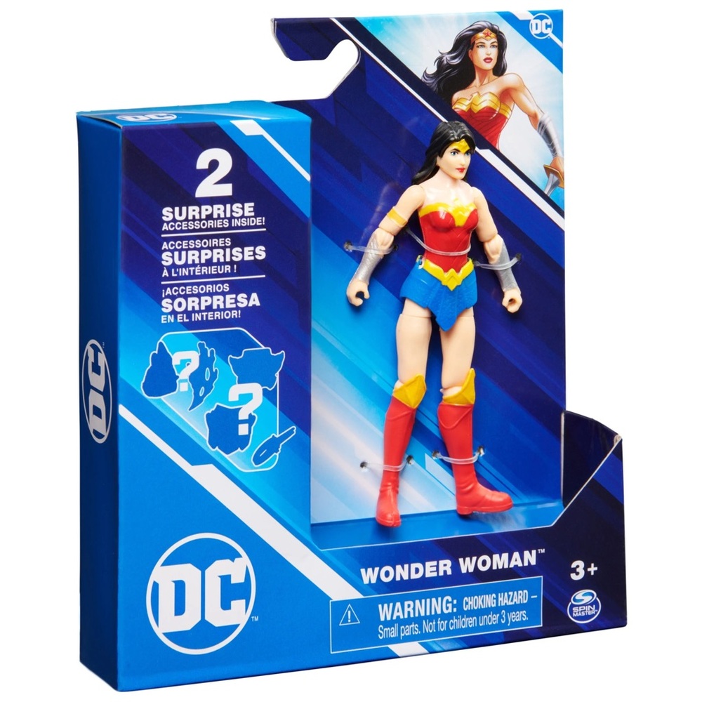 DC Comics 4-Inch wonder women Action Figure With 2 Mystery Accessories